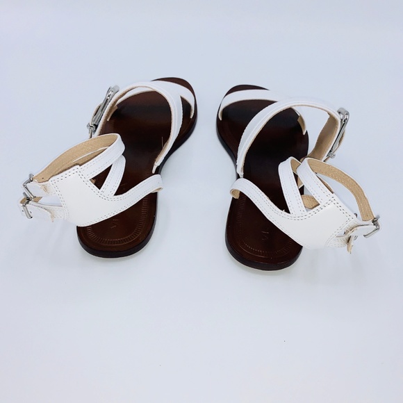 Via Spiga Sedana White Leather Sandals Sz 9M - Picture 5 of 6